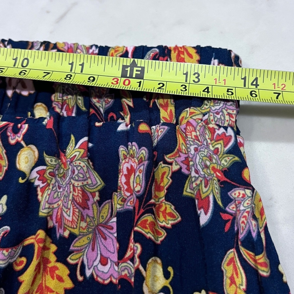 Ces Femme Hippie Boho Floral Paisley Tiered Maxi Skirt Pockets‎ Medium Tall - Picture 5 of 10